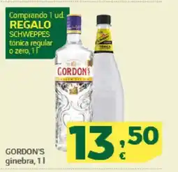 HiperDino GORDON'S ginebra oferta