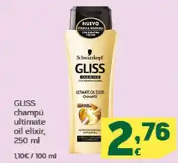 HiperDino GLISS champú ultimate oil elixir oferta
