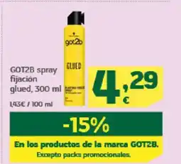 HiperDino GOT2B spray fijación glued oferta