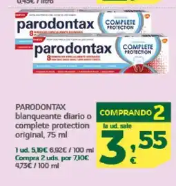 HiperDino PARODONTAX blanqueante diario o complete protection original oferta