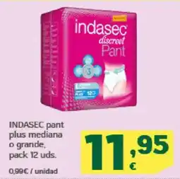 HiperDino INDASEC pant plus mediana o grande oferta