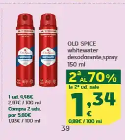 HiperDino OLD SPICE whitewater desodorante,spray oferta