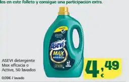 HiperDino ASEVI detergente Max eficacia o Active, 50 lavados oferta