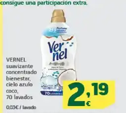 HiperDino VERNEL suavizante concentrado bienestar, cielo azulo oferta