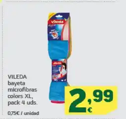 HiperDino VILEDA bayeta microfibras colors XL oferta