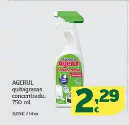 HiperDino AGERUL quitagrasas concentrado oferta