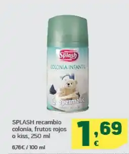 HiperDino SPLASH recambio colonia, frutos rojos o kiss oferta