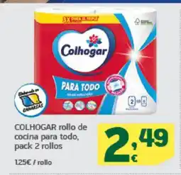 HiperDino COLHOGAR rollo de cocina para todo, pack 2 rollos oferta