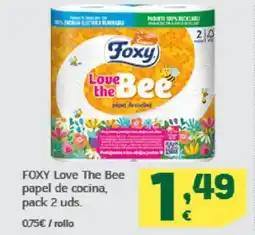 HiperDino FOXY Love The Bee papel de cocina oferta