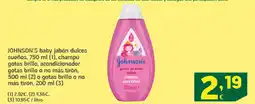 HiperDino JOHNSON'S baby jabón dulces sueños oferta