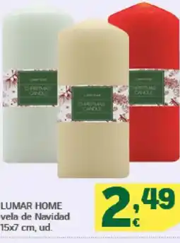 HiperDino LUMAR HOME vela de Navidad oferta