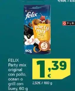 HiperDino FELIX Party mix original con pollo, ocean o grill con buey oferta