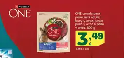 HiperDino ONE comida para perro mini adulto buey y arroz, junior pollo y arroz o pollo y arroz oferta