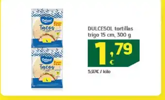 HiperDino DULCESOL tortillas trigo oferta