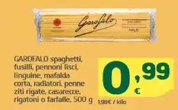 HiperDino GAROFALO spaghetti, fusilli, pennoni lisci, linguine, mafalda corta, radiatori, penne ziti rigate, casarecce, oferta