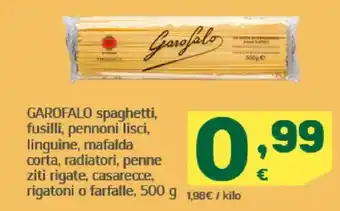 HiperDino GAROFALO spaghetti, fusilli, pennoni lisci, linguine, mafalda corta, radiatori, penne ziti rigate, casarecce, oferta