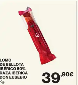 Supercor Lomo de bellota ibérico 50% ,raza ibérica don eusebio oferta