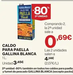 Supercor GALLINA BLANCA Caldo para paella oferta