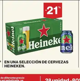 Supercor HEINEKEN En una selección de cervezas oferta