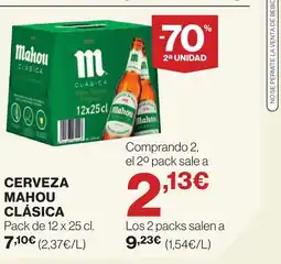 Supercor MAHOU CLÁSICA Cerveza oferta