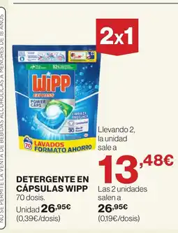 Supercor WIPP Detergente en cápsulas oferta