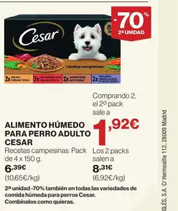 Supercor CESAR Alimento húmedo para perro adulto oferta