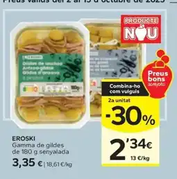Caprabo EROSKI Gamma de gildes oferta