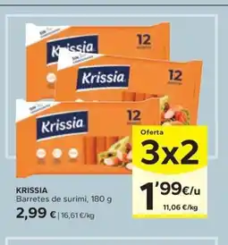 Caprabo KRISSIA Barretes de surimi oferta