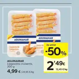 Caprabo AGUINAMAR Llagostins cruixents oferta