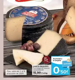 Caprabo GARCÍA BAQUERO Formatge de mescla semimadurat oferta