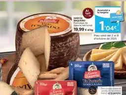 Caprabo GARCÍA BAQUERO Formatge de mescla vell torrat oferta