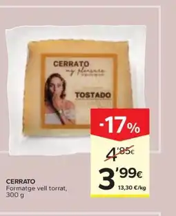 Caprabo CERRATO Formatge vell torrat oferta