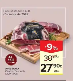Caprabo AIRE SANO Centre d'espatlla DOP Teruel oferta