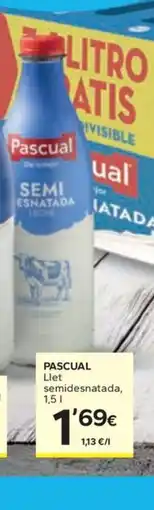 Caprabo PASCUAL Llet sencera oferta