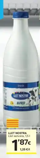 Caprabo LLET NOSTRA Llet sencera oferta