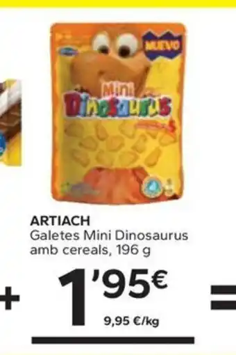 Caprabo ARTIACH Galetes Mini Dinosaurus amb cereals oferta