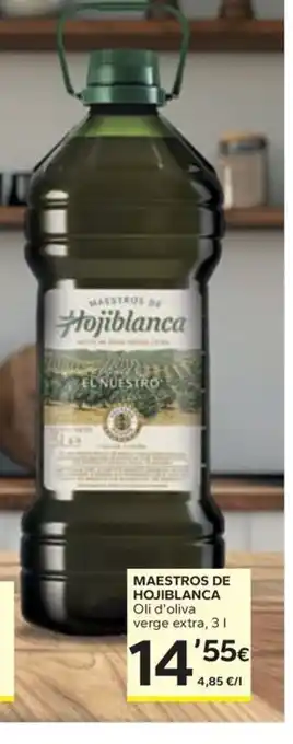 Caprabo MAESTROS DE HOJIBLANCA Oli d'oliva verge extra oferta