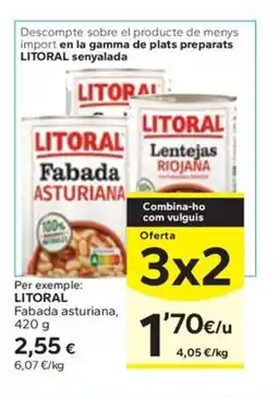 Caprabo LITORAL Fabada asturiana oferta