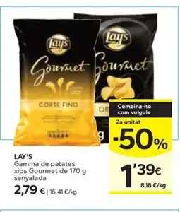 Caprabo LAY'S Gamma de patates xips oferta