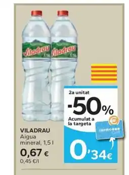 Caprabo VILADRAU Aigua mineral oferta