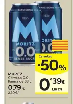 Caprabo MORITZ Cervesa 0,0 oferta