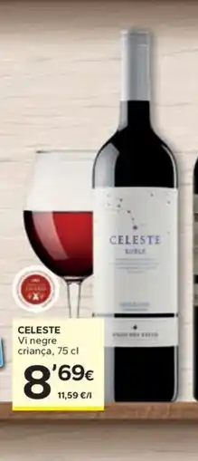 Caprabo CELESTE Vi negre criança oferta