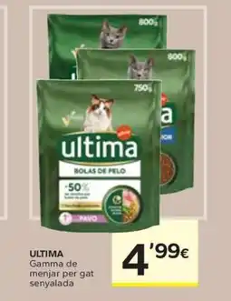 Caprabo ULTIMA Gamma de menjar per gat senyalada oferta