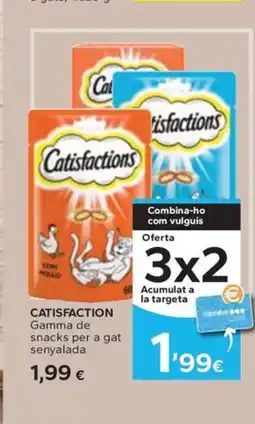 Caprabo CATISFACTION Gamma de snacks per a gat senyalada oferta