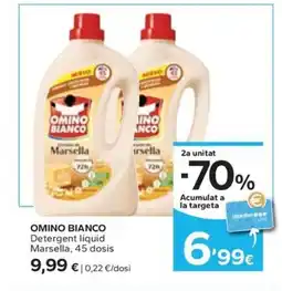 Caprabo OMINO BIANCO Detergent líquid Marsella, 45 dosis oferta