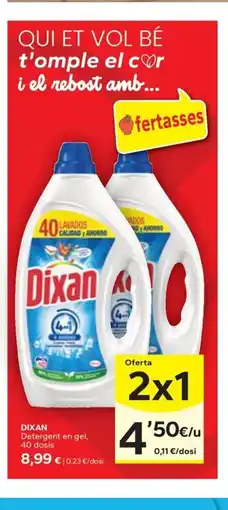 Caprabo Detergent en gel, 40 dosis oferta