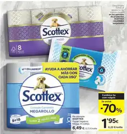 Caprabo SCOTTEX Paper higiènic Mega, 9 rotlles oferta