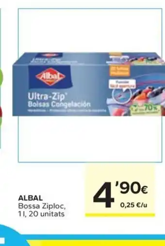 Caprabo ALBAL Bossa Ziploc oferta