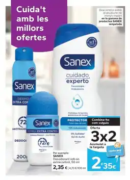 Caprabo SANEX Desodorant roll-on extracontrol oferta