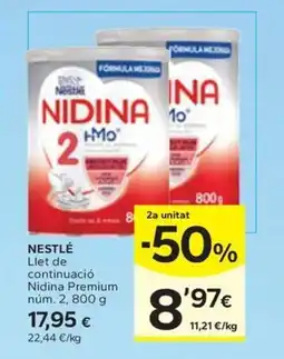 Caprabo NESTLÉ Llet de continuació Nidina Premium núm. 2 oferta